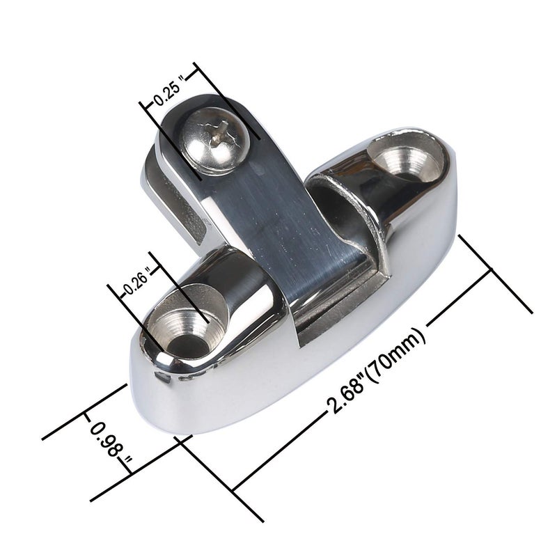 MX Deck Hinge Swivel Mount Stainless,Bimini Side Mount Quick Release 2pcs - Image 2